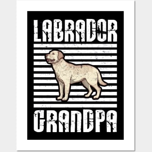 Labrador Grandpa Proud Dogs Posters and Art